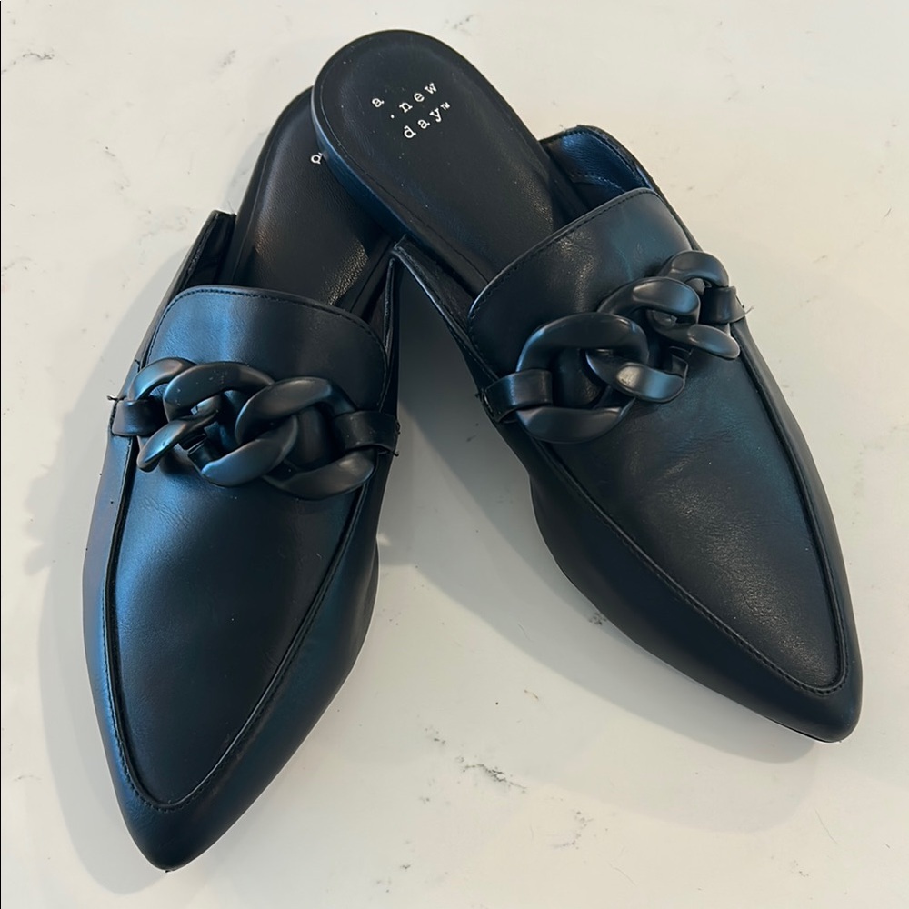 A New Day Black Chain Mules